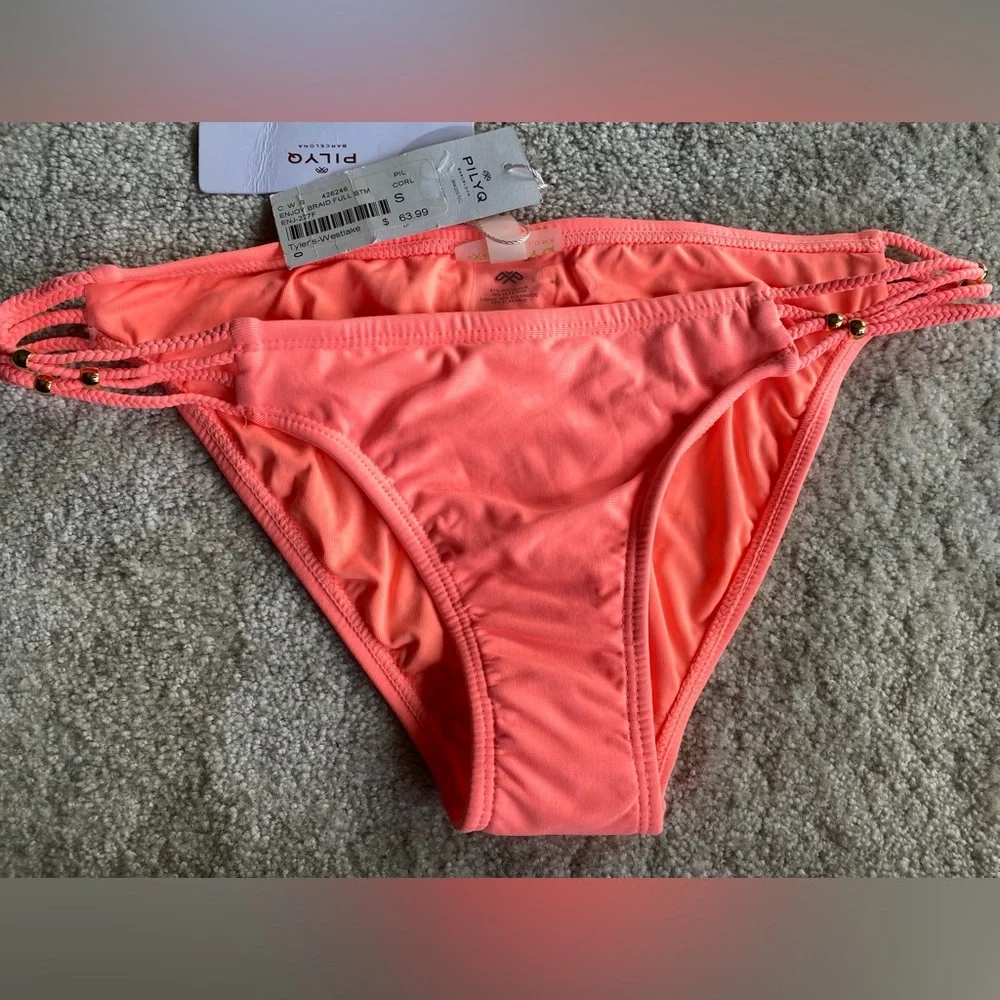 PILYQ women’s Bikini coverage Bottoms NWT size Small